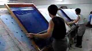 silk screen printing [upl. by Placida]