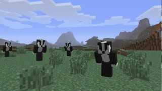 Badgers  FULL VERSION  In Minecraft Unofficial Music Video [upl. by Touber]