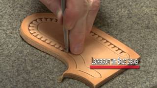 How to Stamp Leather Patterns Leathercraft Tutorial leathercraft [upl. by Aninad]