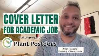 How to prepare a cover letter for academic job [upl. by Adianes]