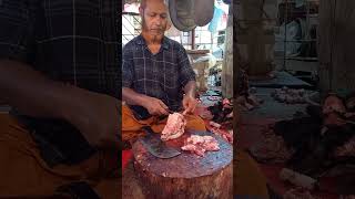 Fastest Big Goat Head Cleaning And Cutting By Expert Cutter shorts [upl. by Pedersen]