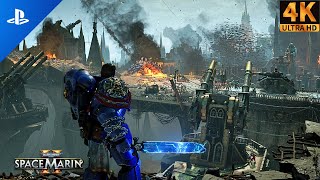 Alian Army VS Titus Marines  Warhammer 40K Immersive Gameplay  4K 60FPS [upl. by Itak]