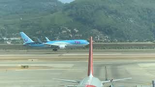 TUI B767 Landing Dalaman Airport [upl. by Haramat378]