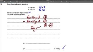 AQA GCSE Linear Higher June 2012 Non Calc [upl. by Keener]