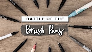 Which Brush Pen is the Best  STATIONERY SHOWDOWN [upl. by Alodee]