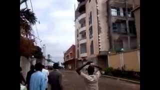 Falling Apartment Building in Kinshasa DR Congo [upl. by Natanoj]