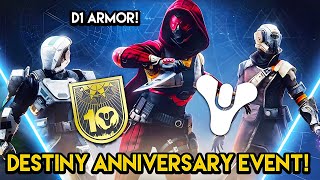 Destiny  10 YEAR ANNIVERSARY EVENT D1 Armor and Secret Chests [upl. by Ataynek]