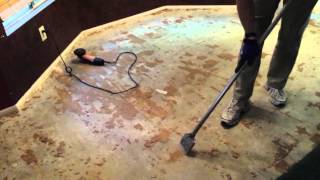 Remove Glue Down Wood Flooring [upl. by Ididn]