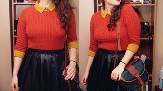 DIY l Pleated PLeather Skirt [upl. by Hillman]