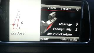 Mercedes W 212 E Klasse 2013 Menü Massagesitze how to use massage seats functions [upl. by Corrine693]