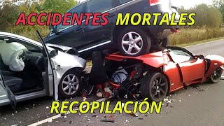 RECOPILACIÓN PEORES ACCIDENTES DE AUTOS 2024 1 HORA [upl. by Noisla]