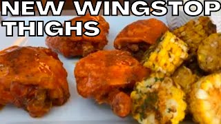 TRYING WINGSTOP NEW THIGHS INSANE [upl. by Nottap]