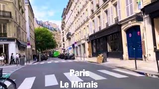 Paris city walks Le Marais Paris France 4K [upl. by Mohr77]