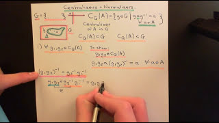 Centralizers and Normalizers Part 1 [upl. by Elspeth]