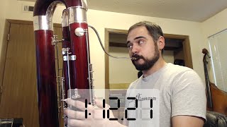 75 Seconds Long Contrabassoon Low Bb [upl. by Mayhew]