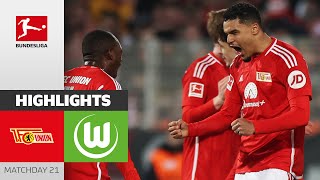 Union Berlin  VfL Wolfsburg 10  Highlights  Matchday 21 – Bundesliga 202324 [upl. by Aubin]