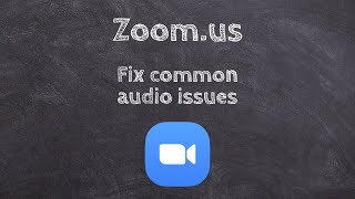 Zoom Webinars and Virtual Meetings  Fixing Common Audio Issues [upl. by Anilrac]