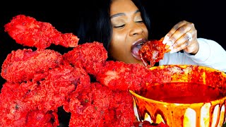 MUKBANG ASMR 2x SPICY CHICKEN  Nikocado Avocado Nuclear Fire Fried Chicken Challenge  ASMR EATING [upl. by Ambur]