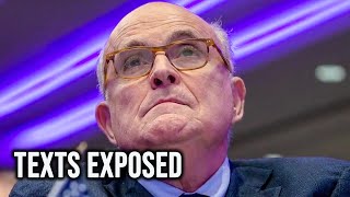 Giuliani RUINED After Incriminating Secret Texts Unveiled In Court [upl. by Brenton]