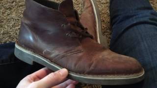 Clarks Beeswax Chukka Boot 1 Year Review [upl. by Saffren]