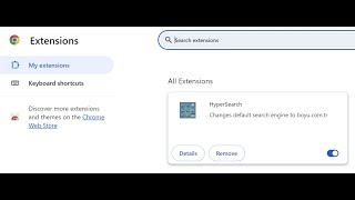 HyperSearch browser hijacker  how to remove [upl. by Fanechka]