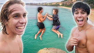 ClIFF JUMPING IN HAWAII WITH RPOPOFF [upl. by Ford163]