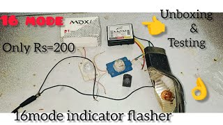 16 pattern indicator flasher 👌❤️‍🔥☑️  unboxing testing [upl. by Gisele243]