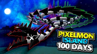 We Survived 100 Days On An Island In Pixelmon [upl. by Apple]