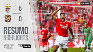 Highlights  Resumo Benfica 50 Marítimo Liga 2223 7 [upl. by Coletta]