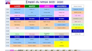 Emploi du temps numérique pour les professeurs des écoles [upl. by Nemajneb]