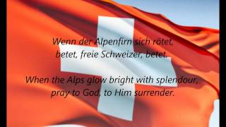 Swiss National Anthem  quotSchweizerpsalmquot DEEN [upl. by Ayahsey]