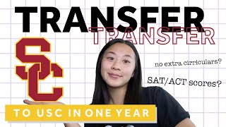 TRANSFER TO USC FROM COMMUNITY COLLEGE IN ONE YEAR [upl. by Barrus139]