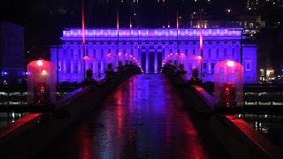 Lyon sillumine pour la Fête des Lumières [upl. by Notxap]