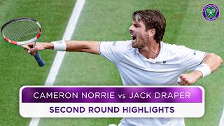 Thrilling British clash  Cameron Norrie vs Jack Draper  Highlights  Wimbledon 2024 [upl. by Antebi76]