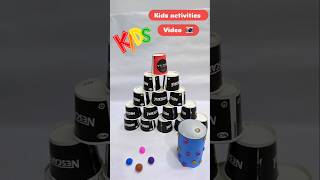 Kids activities Video idea  Game craft video viralshort shortsfeed Craft youtubeshorts 1 [upl. by Eisse]