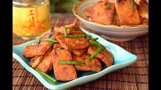 Fried Tofu Two Ways  Vegetarian Soy Sauce Fried Tofu 生抽煎豆腐 amp Qing Dynasty Shrimp Tofu 蒋侍郎豆腐 [upl. by Gwenn620]