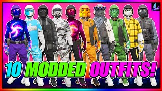 GTA 5 HOW TO GET 10 MODDED OUTFITS ALL AT ONCE AFTER PATCH 169 GTA Online [upl. by Etnoed]