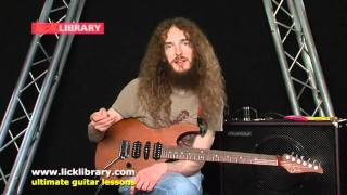 Guthrie Govan  Guitar Pick  Session 16 Licklibrary [upl. by Ardnoel392]