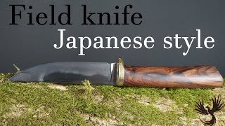 Making a japanese style field knife stone polished hamon [upl. by Chancey]