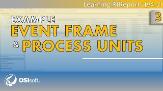 RtReports  Discussion of Example Event Frame and Process Units [upl. by Mollie]