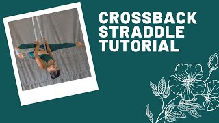 Hammock Tutorial Aerial Yoga tutorial Crossback straddle [upl. by Rosenberg]