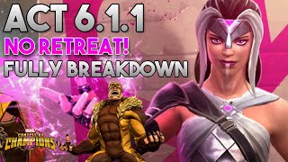 Act 611 Best tricks and lane clear No Retreat Node Fully Breakdown  Marvel Contest of Champions [upl. by Llerrut769]