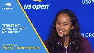 Leylah Fernandez Press Conference  2021 US Open Quarterfinal [upl. by Catherin]