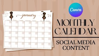 How To Design a Calendar in Canva [upl. by Oigolue841]