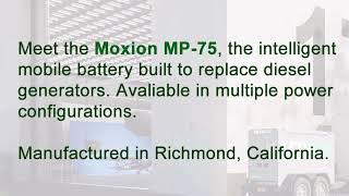 Introducing the Moxion MP75 the intelligent battery energy system replacing diesel generators [upl. by Polivy]