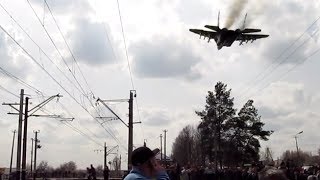 Awesome Low Pass of Ukrainian Mig29 over Slovyansk Ukraine Crisis [upl. by Sille209]