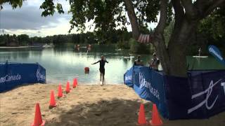 2014 ITU World Triathlon Grand Final Edmonton  U23 Mixed Relay highlights [upl. by Elrahc]