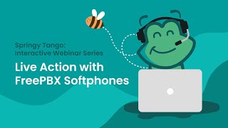 Live Action with FreePBX Softphones [upl. by Initof442]