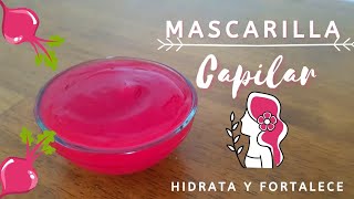 💜 Mascarilla capilar casera de remolachabetarragabetabel 😍  Hidrata y fortalece el cabello [upl. by Olenolin]