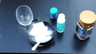 ASMR Home garden experiment Dry ice Coffee Alcohol [upl. by Couture]